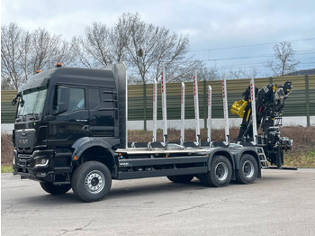 Tømmerbil, Kranbil MAN TGS 33.510 6X4 BL Euro6e LogLift 165Z: bilde 3