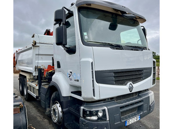 Leie RENAULT Premium Lander 460dxi bibenne grue Palfinger pk16001 RENAULT Premium Lander 460dxi bibenne grue Palfinger pk16001: bilde 1