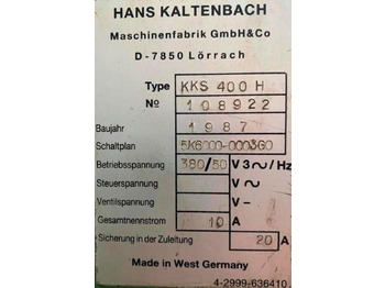 Metallbearbeidingsmaskin Metallkreissäge KALTENBACH: bilde 4 Metallbearbeidingsmaskin Metallkreissäge KALTENBACH: bilde 4