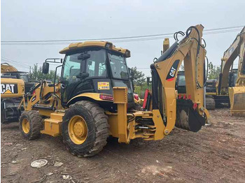 Traktorgraver Used Wheel Loader CAT420F Caterpillar 420F Mini Construction Machinery Mini Wheel Skid Steer Loader in Stock: bilde 3