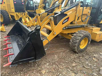 Traktorgraver Used Wheel Loader CAT420F Caterpillar 420F Mini Construction Machinery Mini Wheel Skid Steer Loader in Stock: bilde 4