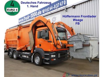Søppelbil for transport av søppel MAN TGA 26.320 Hüffermann Frontlader mit Waage*31m³*: bilde 1