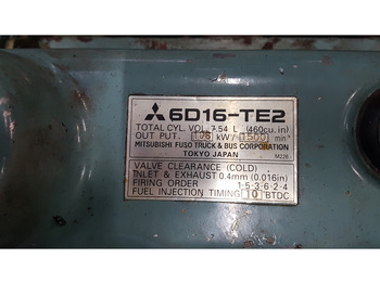 Bygg og anlegg Mitsubishi 6D16-TE2 USED: bilde 5