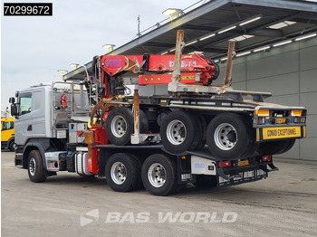 Tømmerbil, Kranbil Scania R580 R 6X4 NL-Truck Diebolt D28.81 Kran Crane Holztransport + Dolly Retarder Euro 6: bilde 2