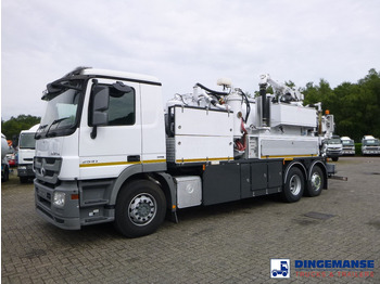 Vakuum lastebil Mercedes-Benz Actros 2541 6x2 RHD E5 Huwer vacuum tank / hydrocureur 12 m3: bilde 5