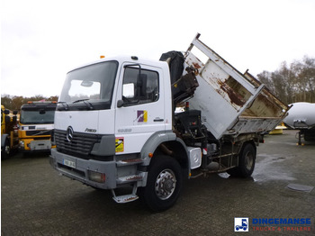 Kranbil Mercedes-Benz Atego 1828 4x4 tipper + Hiab 166 B-2 CL: bilde 4
