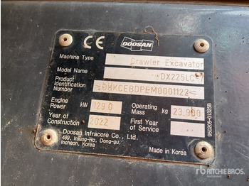 Beltegraver DOOSAN DX225LC-7
