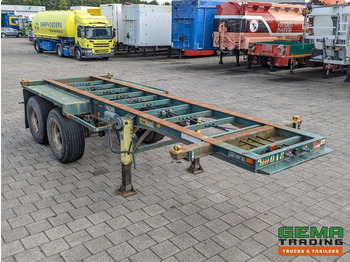 Container-transport/ Vekselflak semitrailer Flandria OP 20V 2A 2-Assen ROR - DrumBrakes - Steel Suspension - 20FT (O1980): bilde 4