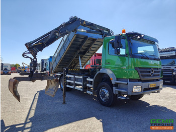 Tippbil, Kranbil Mercedes-Benz AXOR 1829 AK 4x4 Dagcab Euro5 - Kipper + Terex 105.2 - RadioGrafisch - NaafReductie: bilde 4
