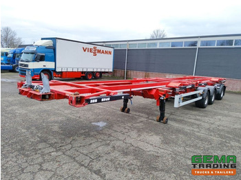 Container-transport/ Vekselflak semitrailer Van Hool A3C002 StuurasAs - 2x 20FT Frames - All Connections (O826): bilde 3