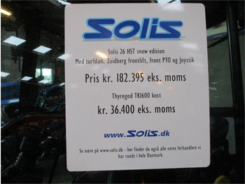 Traktor Solis 26 HST Snow Edition med frontlift, front PTO, Thyr: bilde 5
