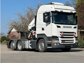 Trekkvogn Scania R450 6x2 !!TRACTOR!!!CRANE/GRUE/HMF 50TM!!TOP!EURO6!!: bilde 2