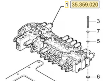 Hydraulisk ventil CASE