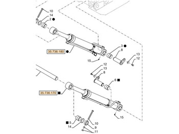 Hydraulisk sylinder CASE
