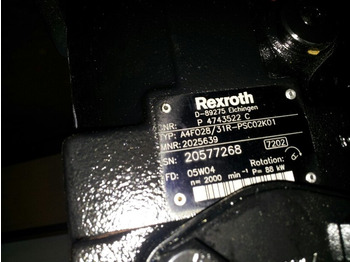 Hydraulisk pumpe for Bygg og anlegg Rexroth A4FO28/31R-PSC02K01 -: bilde 3