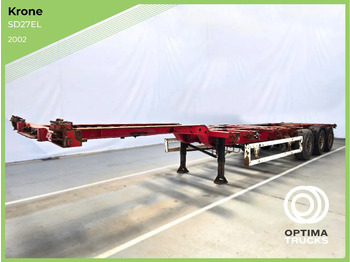 Container-transport/ Vekselflak semitrailer KRONE SD
