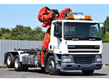 Kranbil, Krokbil DAF CF 85.340 * ABROLLKIPPER + KRAN * TOP: bilde 3