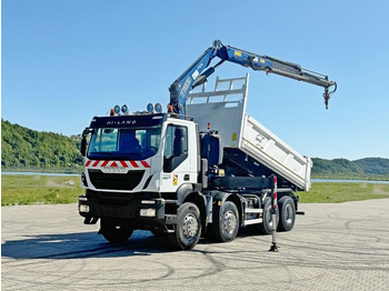Tippbil, Kranbil Iveco TRAKKER 450 * FASSI F215A.0.22 + FUNK / 8x4 *TOP: bilde 2