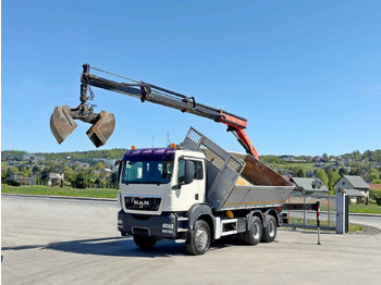 Tippbil, Kranbil MAN TGS 33.360*KIPPER 4,95 m *PK 15002 * 6x4: bilde 2