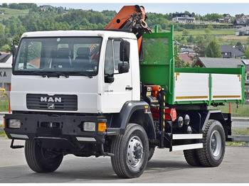 Tippbil, Kranbil MAN LE 18.280 Kipper 3,70 m + PK 9501 /4x4: bilde 4