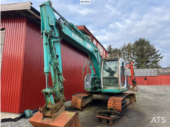 Beltegraver Kobelco sk135SRLC m/ pusseskuffe og graveskuffe: bilde 2