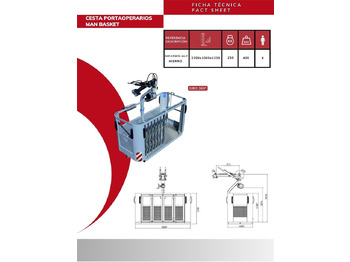 Utstyr for Lastebilkran Iron rotating basket with sliding door CPGPD-4H-F: bilde 2