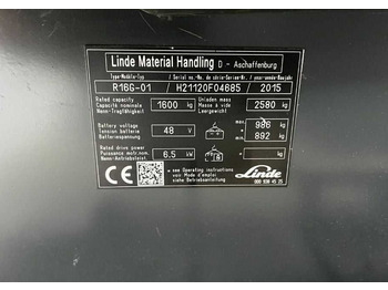 Leie Linde R16G Linde R16G: bilde 4 Leie Linde R16G Linde R16G: bilde 4