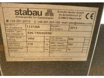 Gafler for Materialhåndteringsutstyr Stabau Traverse Stabau S26: bilde 4 Gafler for Materialhåndteringsutstyr Stabau Traverse Stabau S26: bilde 4