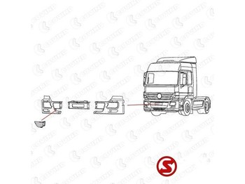 Ny Støtfangerhjørne for Lastebil Mercedes-Benz Bumper plastic actros mp2 rechts: bilde 2