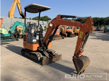Minigraver 2016 Hitachi ZX17U-5A Rubber Tracks, Blade, Offset, Bucket, Canopy: bilde 2