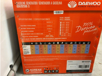 Ny Elektrisk generator Daewoo GDAX9250E-3: bilde 5