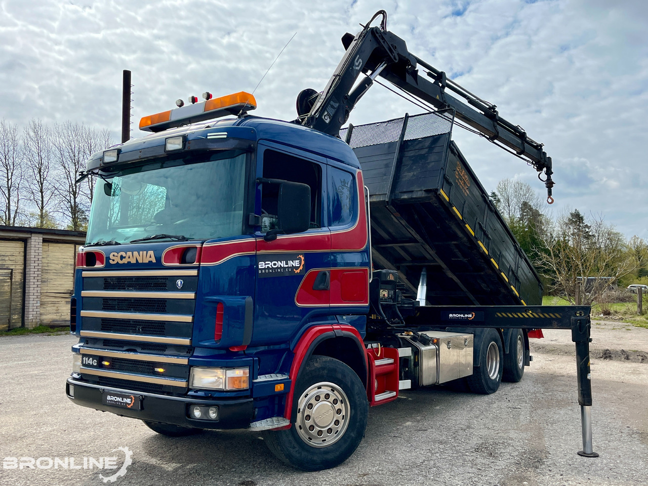 2002 SCANIA R114 6X2*4 Tipper+HIAB 166-e5 crane - Tippbil, Kranbil: bilde 1 2002 SCANIA R114 6X2*4 Tipper+HIAB 166-e5 crane - Tippbil, Kranbil: bilde 1