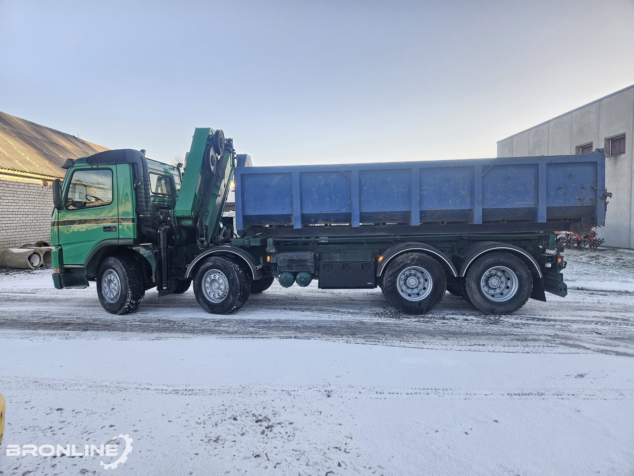 2002 Volvo FM12 8x4 Cable lift + Crane HMF - Lastebil med kabelsystem, Kranbil: bilde 4 2002 Volvo FM12 8x4 Cable lift + Crane HMF - Lastebil med kabelsystem, Kranbil: bilde 4