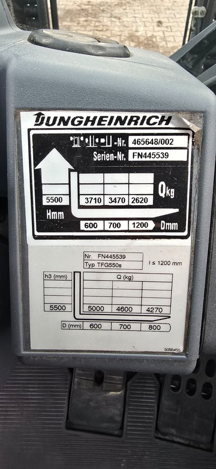 Gaffeltruck Jungheinrich TFG 550 S Stapler Frontstapler Gabelstapler: bilde 12
