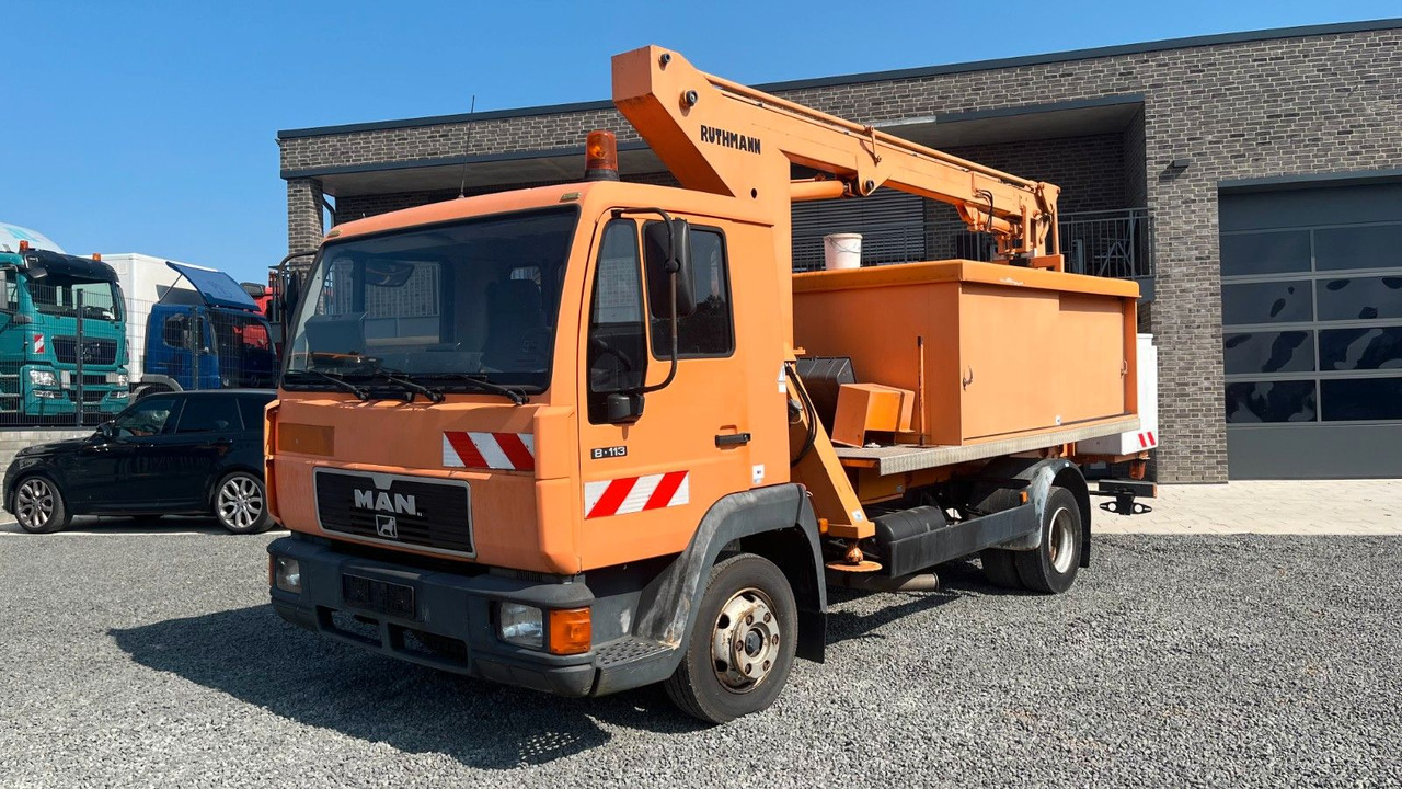 MAN 8.113 Steiger Hubarbeitsbühne Ruthmann MAN 8.113 Steiger Hubarbeitsbühne Ruthmann - Billift, Varebil: bilde 2 MAN 8.113 Steiger Hubarbeitsbühne Ruthmann MAN 8.113 Steiger Hubarbeitsbühne Ruthmann - Billift, Varebil: bilde 2