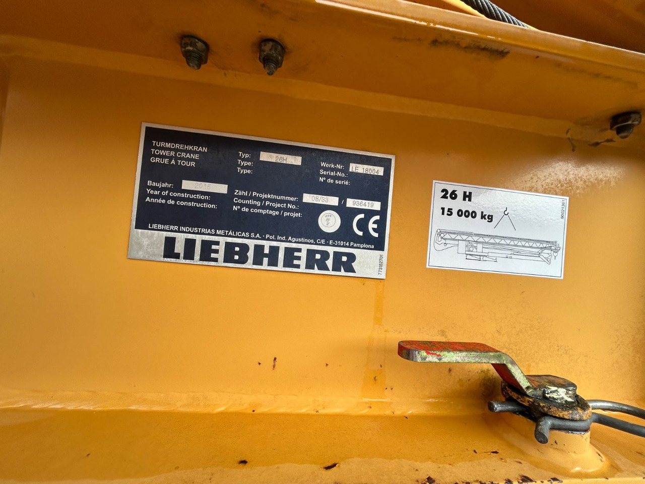 Liebherr Schnellbaukran 26 H Bj.: 2015 - Tårnkran: bilde 5 Liebherr Schnellbaukran 26 H Bj.: 2015 - Tårnkran: bilde 5