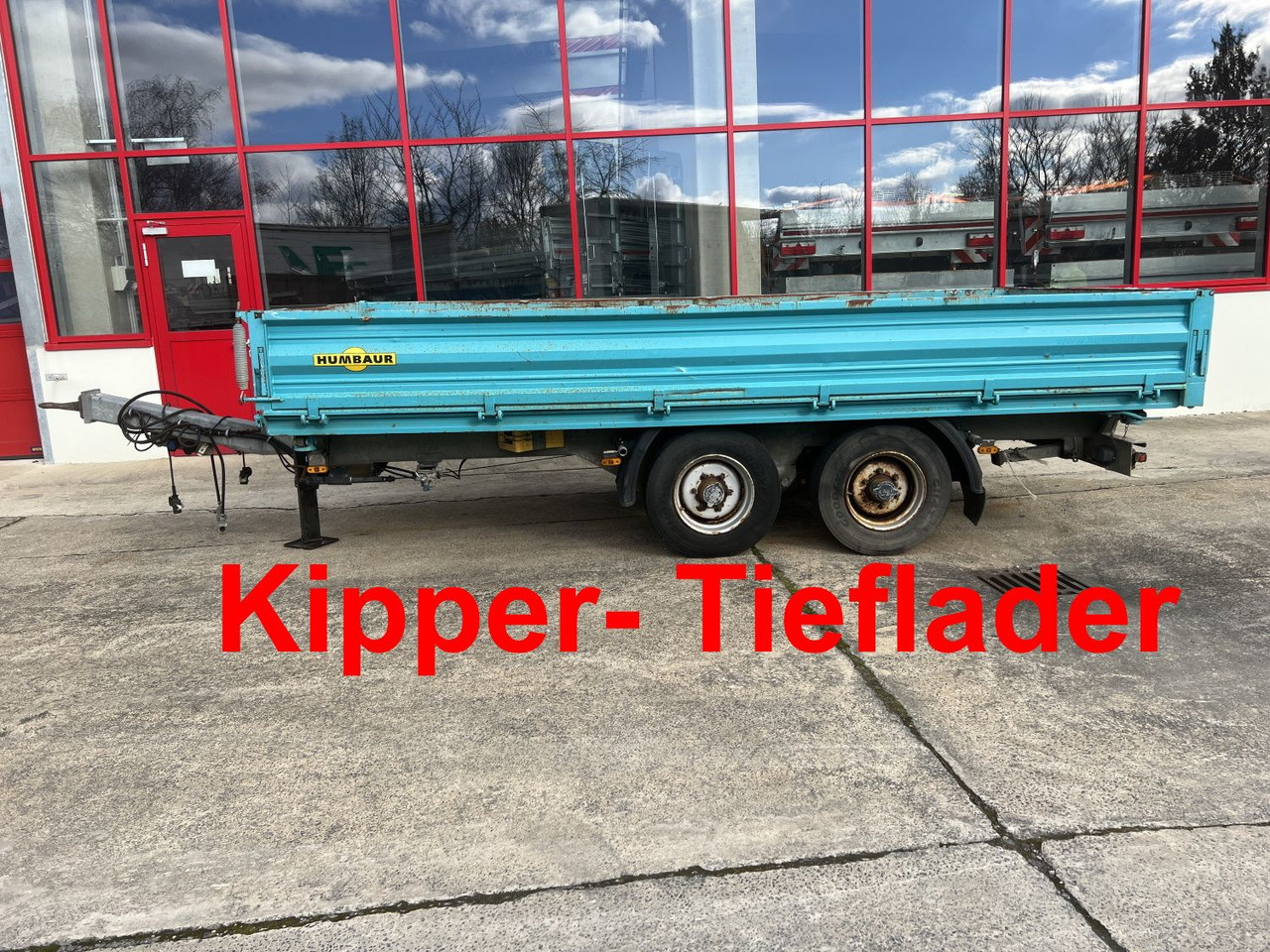 Humbaur HTK 10 50 24 Tandem Kipper- Tieflader - Tipphenger: bilde 1 Humbaur HTK 10 50 24 Tandem Kipper- Tieflader - Tipphenger: bilde 1