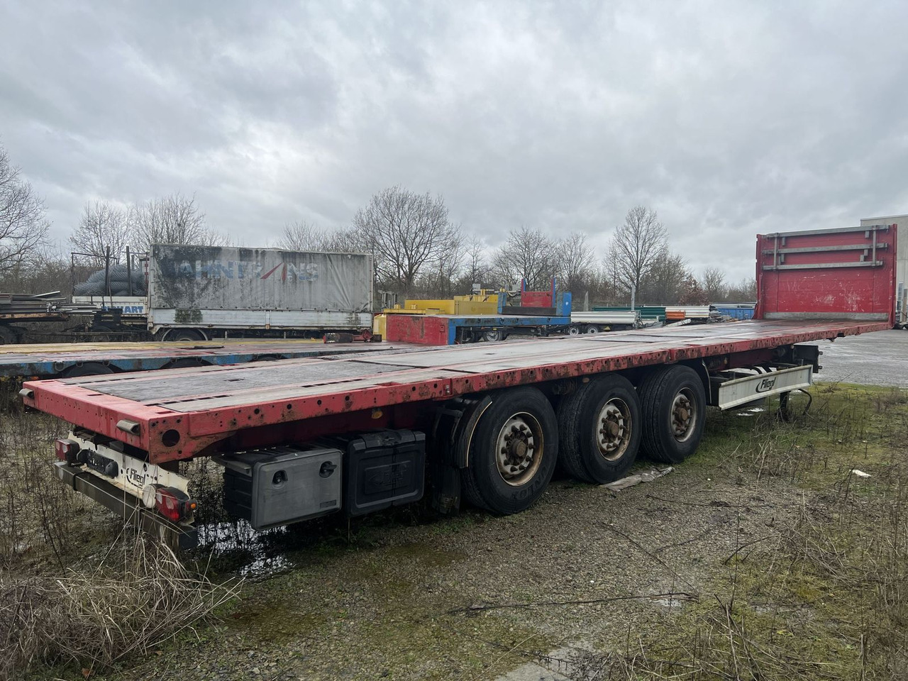 Krone 3 Achs Sattelauflieger - Åpen semitrailer: bilde 1 Krone 3 Achs Sattelauflieger - Åpen semitrailer: bilde 1