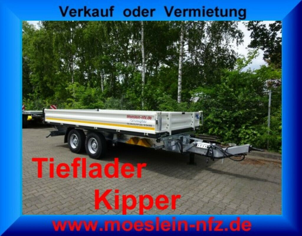 Möslein 13 t Tandem 3- Seitenkipper Tieflader-- Neufahr - Tipphenger: bilde 2 Möslein 13 t Tandem 3- Seitenkipper Tieflader-- Neufahr - Tipphenger: bilde 2