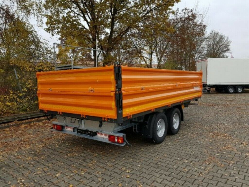 Möslein 13 t Tandem Kipper Tiefladermit Bordwand- Aufsa - Tipphenger: bilde 4 Möslein 13 t Tandem Kipper Tiefladermit Bordwand- Aufsa - Tipphenger: bilde 4