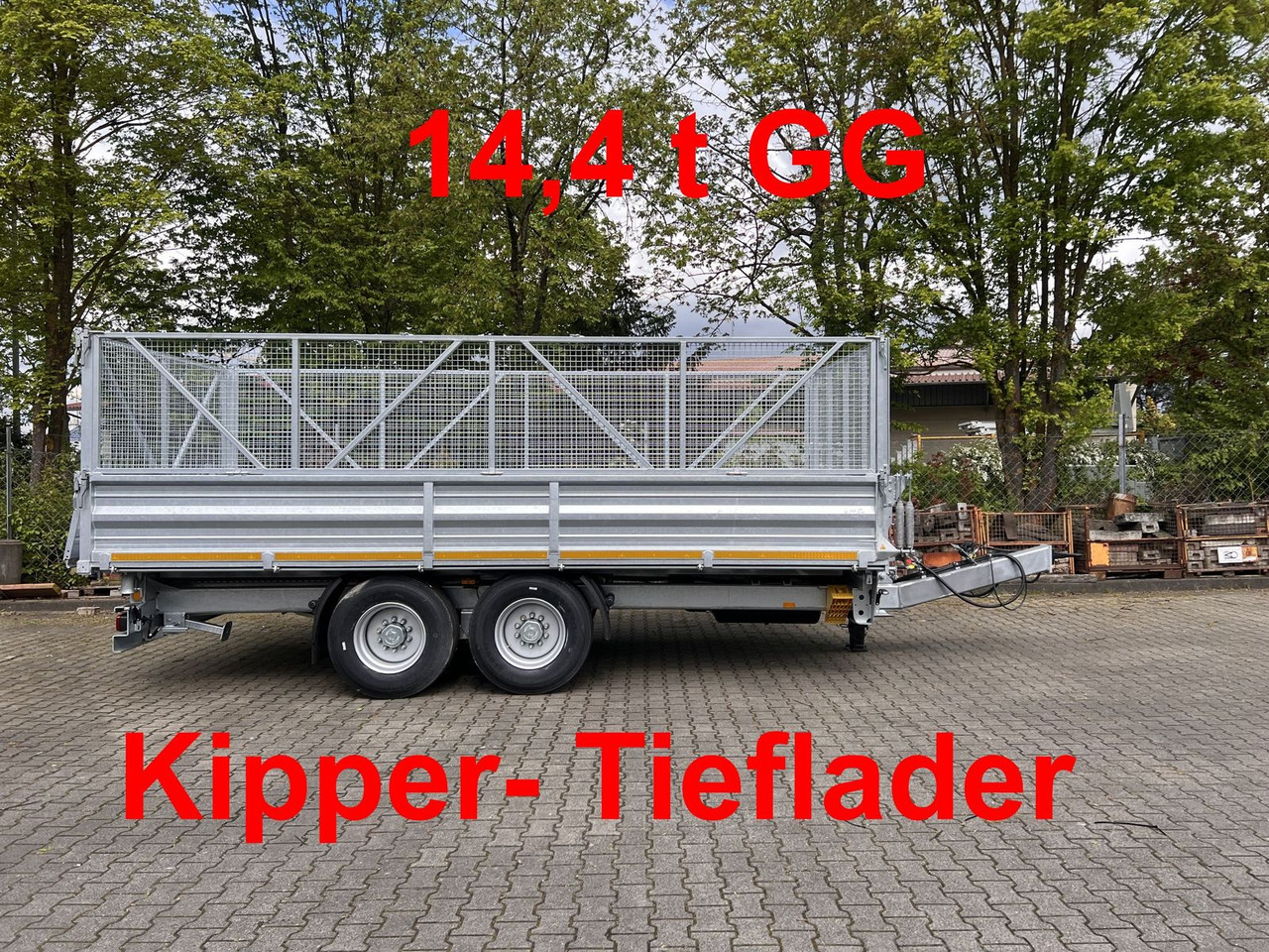 Möslein 14 t Tandem- Kipper Tieflader 5,70 m lang, Brei - Tipphenger: bilde 1 Möslein 14 t Tandem- Kipper Tieflader 5,70 m lang, Brei - Tipphenger: bilde 1