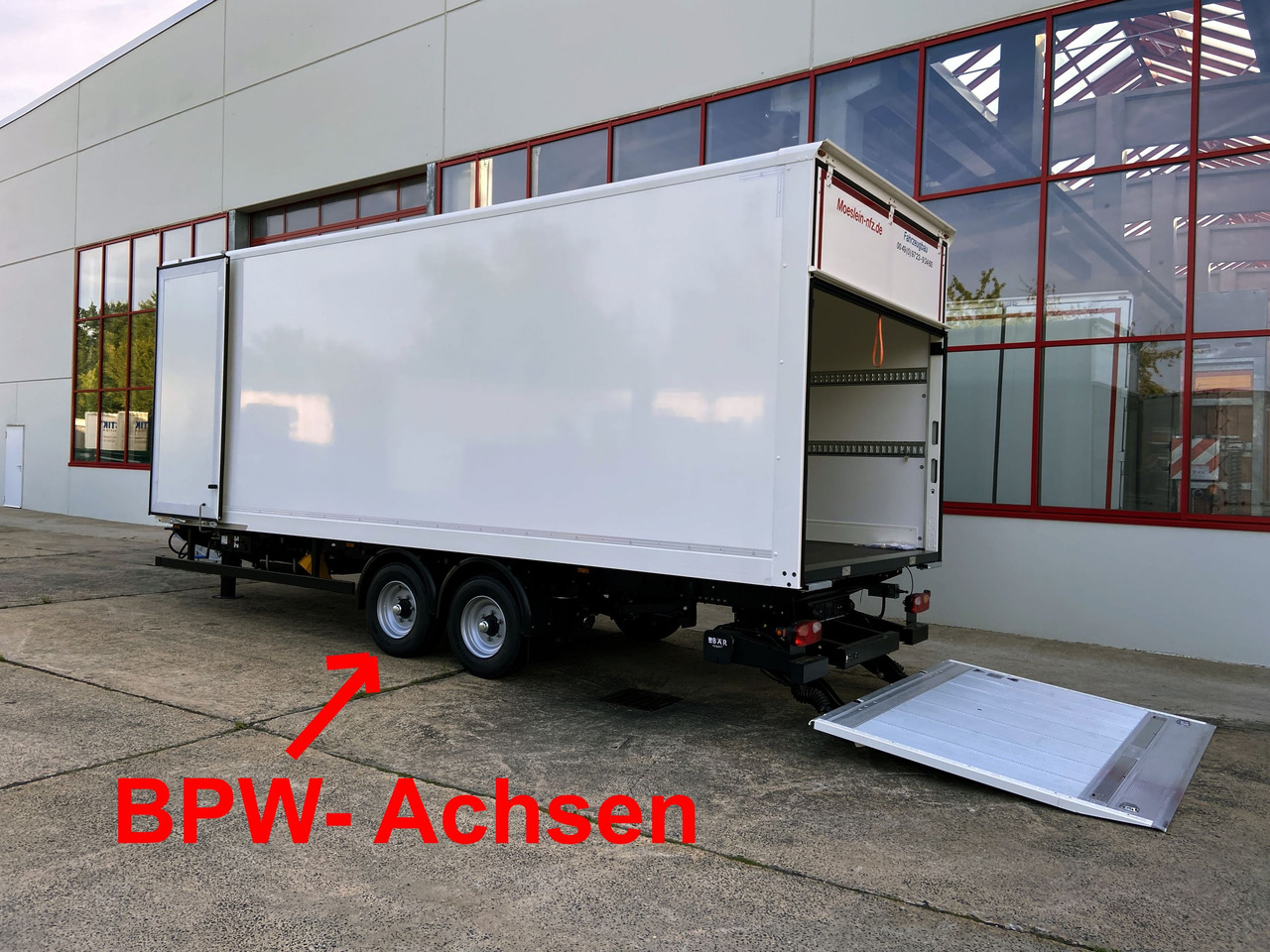 Ny Skaphenger Möslein TKO105 D-L 7 m  Tandem Koffer, Ladebordwand 1,5 t + DurchladbarNeufahrzeug --: bilde 10