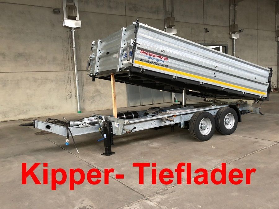 Möslein TTD13- BA Verzinkt 13 t Tandem Kipper Tiefladermit Bordwand- Aufsatz-- Neufahrzeug -- - Tipphenger: bilde 1 Möslein TTD13- BA Verzinkt 13 t Tandem Kipper Tiefladermit Bordwand- Aufsatz-- Neufahrzeug -- - Tipphenger: bilde 1