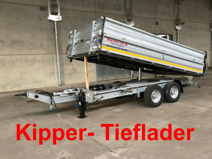 Möslein neuer Tandem 3- Seitenkipper Tiefladermit Bordw - Tipphenger: bilde 1 Möslein neuer Tandem 3- Seitenkipper Tiefladermit Bordw - Tipphenger: bilde 1