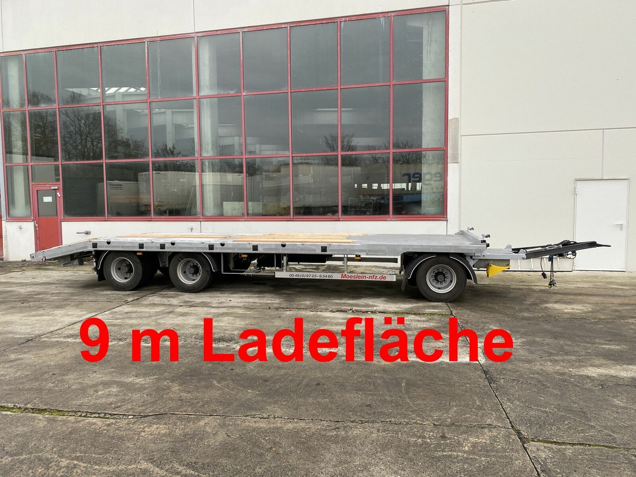 Möslein 3 Achs Plato- Tieflader- Anhänger 9 m - Semitrailer: bilde 1 Möslein 3 Achs Plato- Tieflader- Anhänger 9 m - Semitrailer: bilde 1