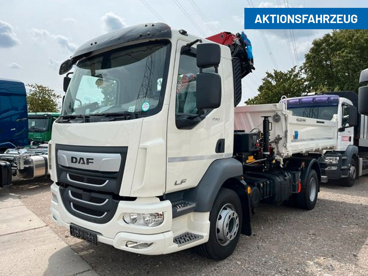 DAF LF 290 16t Meiller Krankipper Tageszulassung DAF LF 290 16t Meiller Krankipper Tageszulassung - Tippbil, Kranbil: bilde 1 DAF LF 290 16t Meiller Krankipper Tageszulassung DAF LF 290 16t Meiller Krankipper Tageszulassung - Tippbil, Kranbil: bilde 1