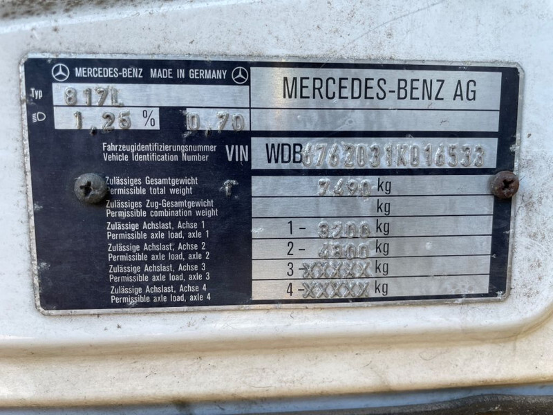 Transporter lastebil Mercedes-Benz Ecoliner 817 tijhof oprijwagen 1993: bilde 16 Transporter lastebil Mercedes-Benz Ecoliner 817 tijhof oprijwagen 1993: bilde 16