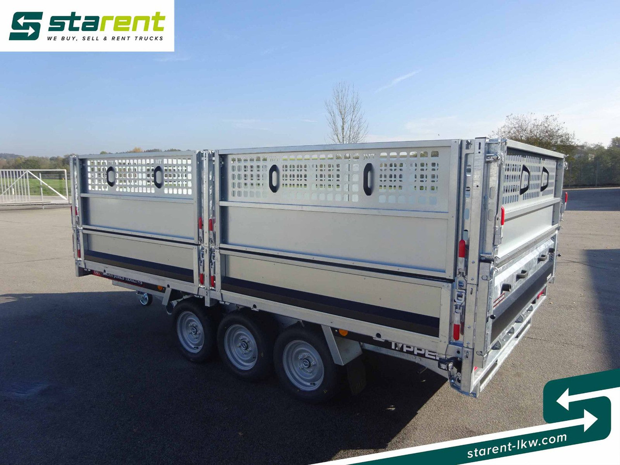 Planhenger/ Flathenger Brian James Trailers Tipper, Elektrisch Kippbar, Rampen: bilde 7