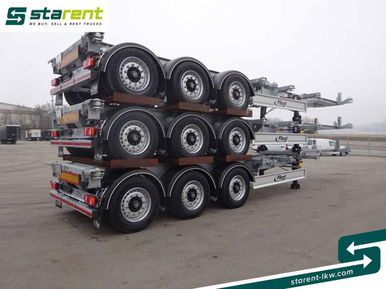 Fliegl Containerchassis ADR 1x20/2x20/1x30/1x40/1x45 - Chassis semitrailer: bilde 5 Fliegl Containerchassis ADR 1x20/2x20/1x30/1x40/1x45 - Chassis semitrailer: bilde 5