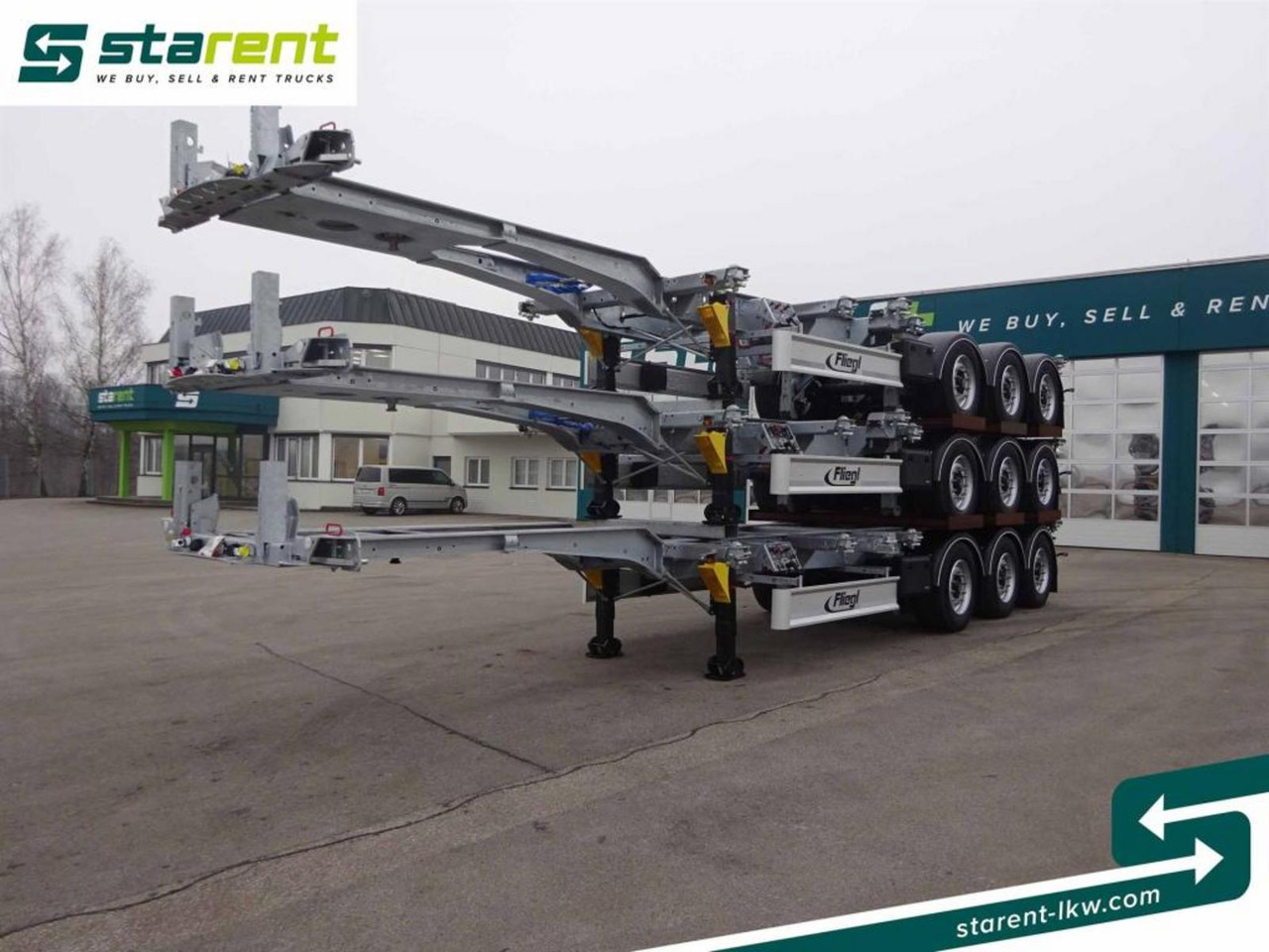 Fliegl Containerchassis ADR 1x20/2x20/1x30/1x40/1x45 - Chassis semitrailer: bilde 1 Fliegl Containerchassis ADR 1x20/2x20/1x30/1x40/1x45 - Chassis semitrailer: bilde 1